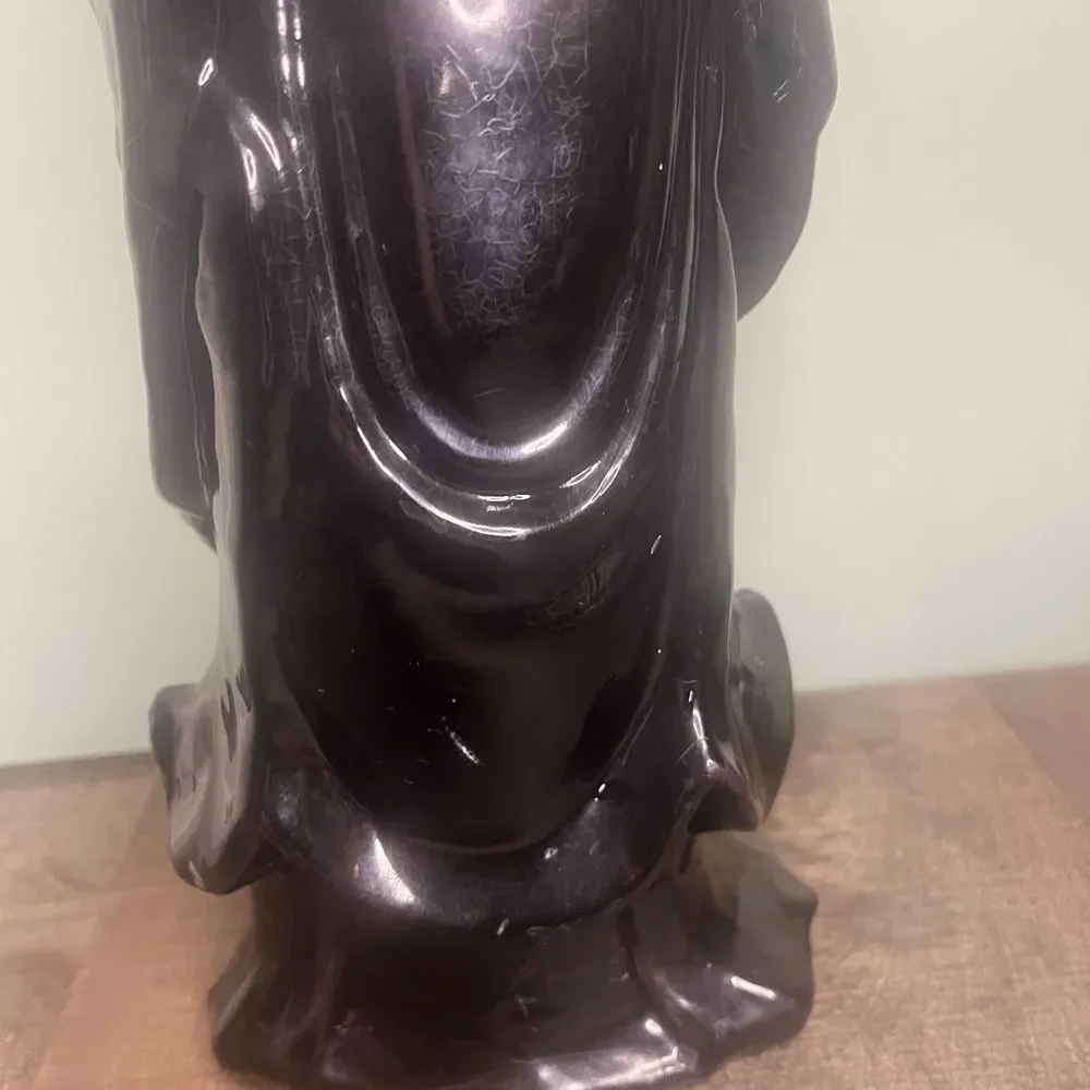 Vintage 1970's Unburned 13 Inch Wizard Candle ruby red glass eyes
